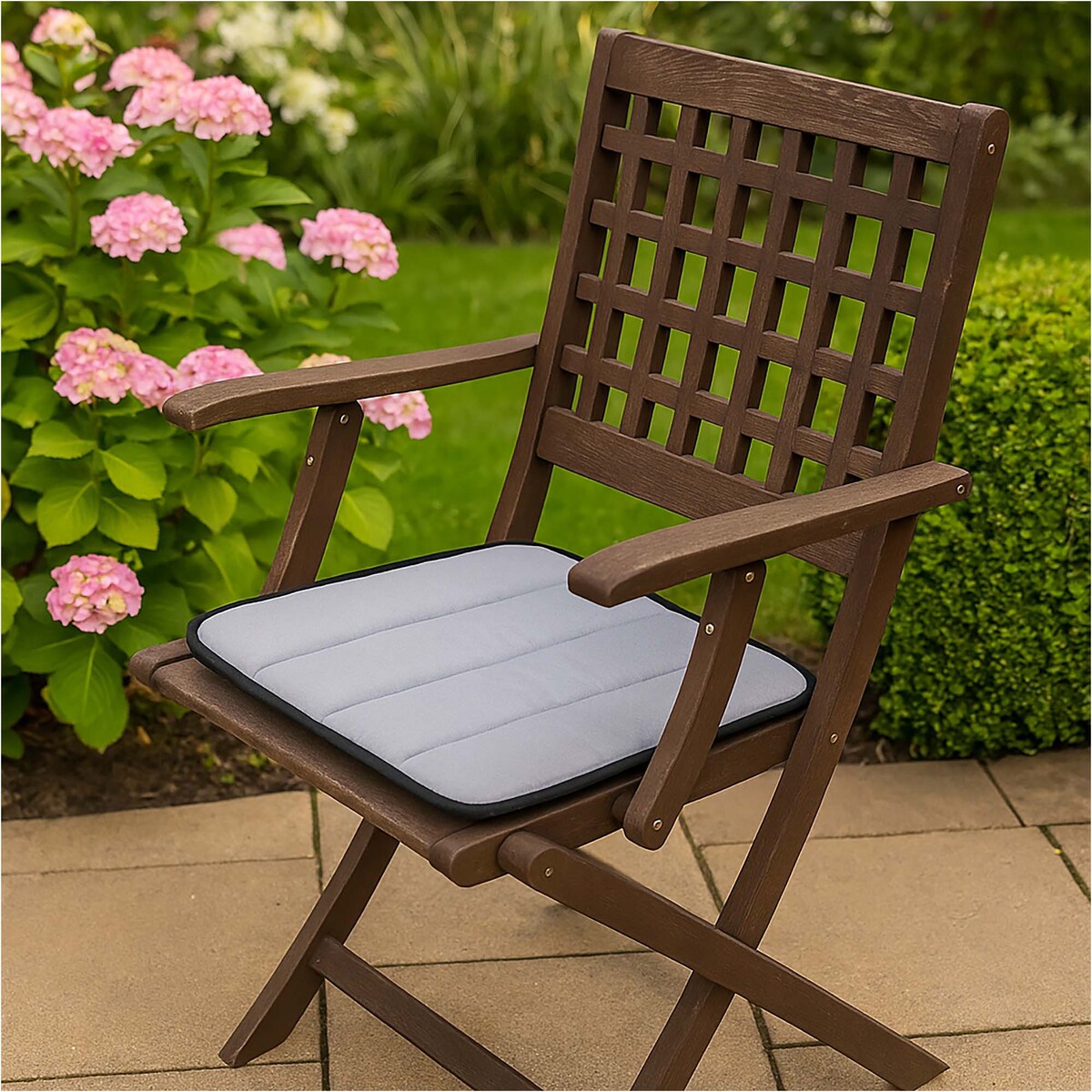 Poduszka Pikowana Z Pianki Wodoodporna Na Ławkę Krzesło Leżak 50X50 Cm