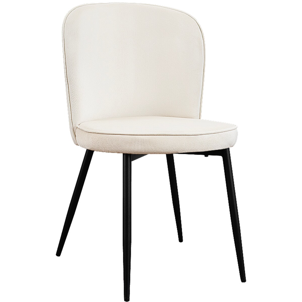 Krzesło tapicerowane do salonu jadalni welurowe beżowe wygodne velvet