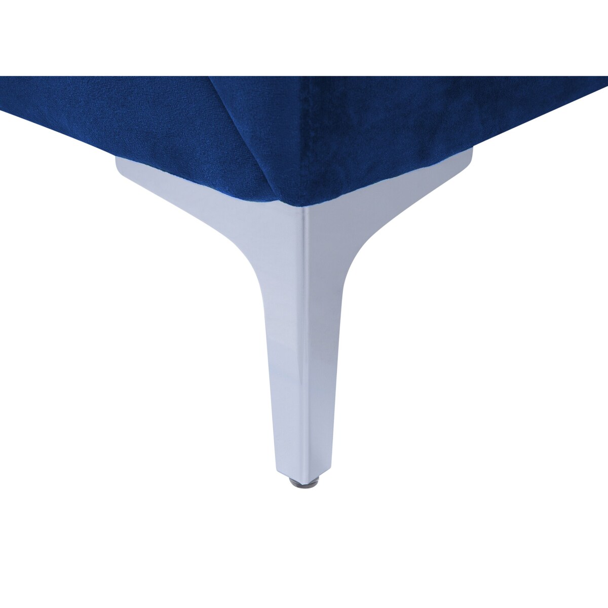 Sofa 2-osobowa welurowa niebieska FENES