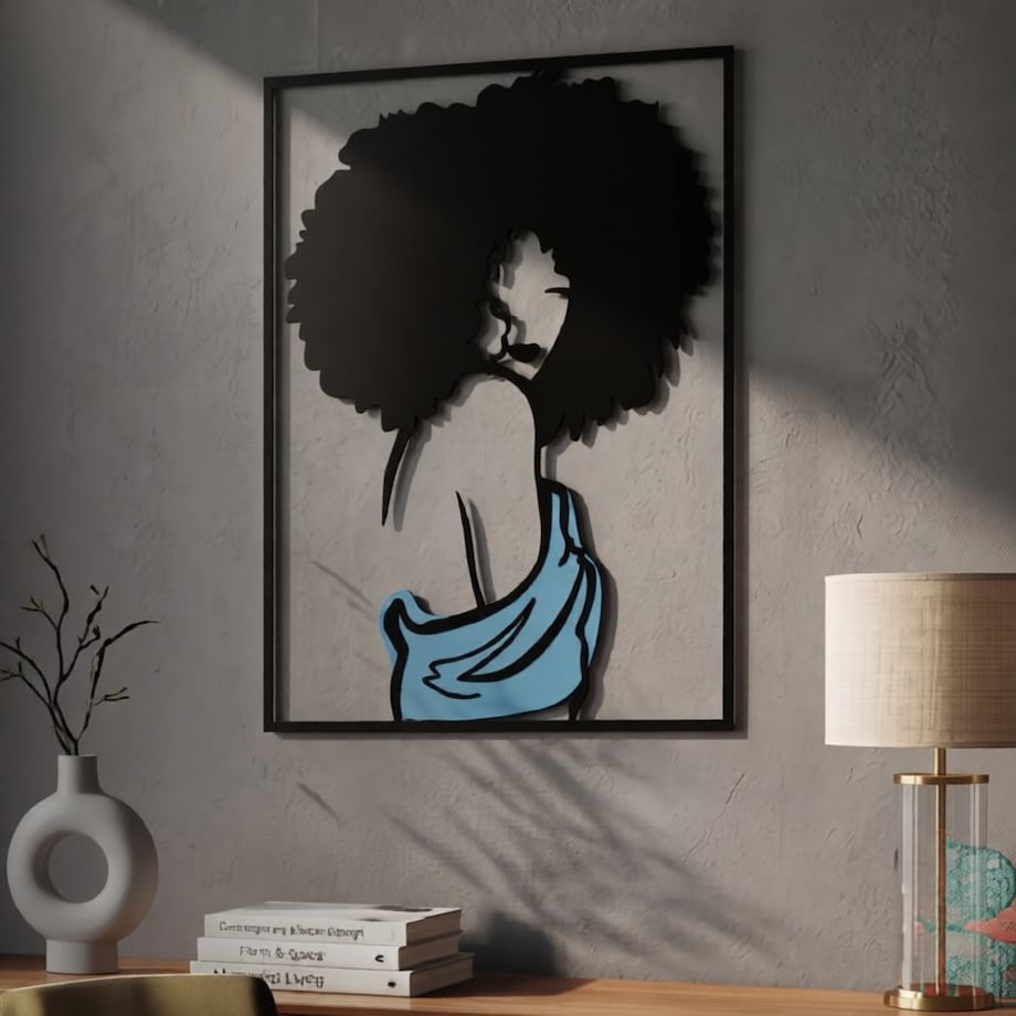 Dekoracja ścienna Afef, kolor wielokolorowy, żelazo, 60 x 80 cm, do salonu i przedpokoju, Mauro Ferretti