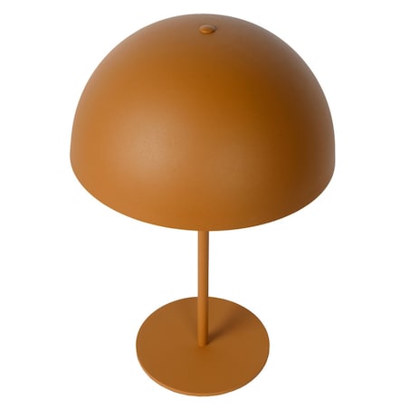 Stojąca LAMPKA stołowa SIEMON 45596/01/44 Lucide biurkowa LAMPA metalowa kopuła żółta