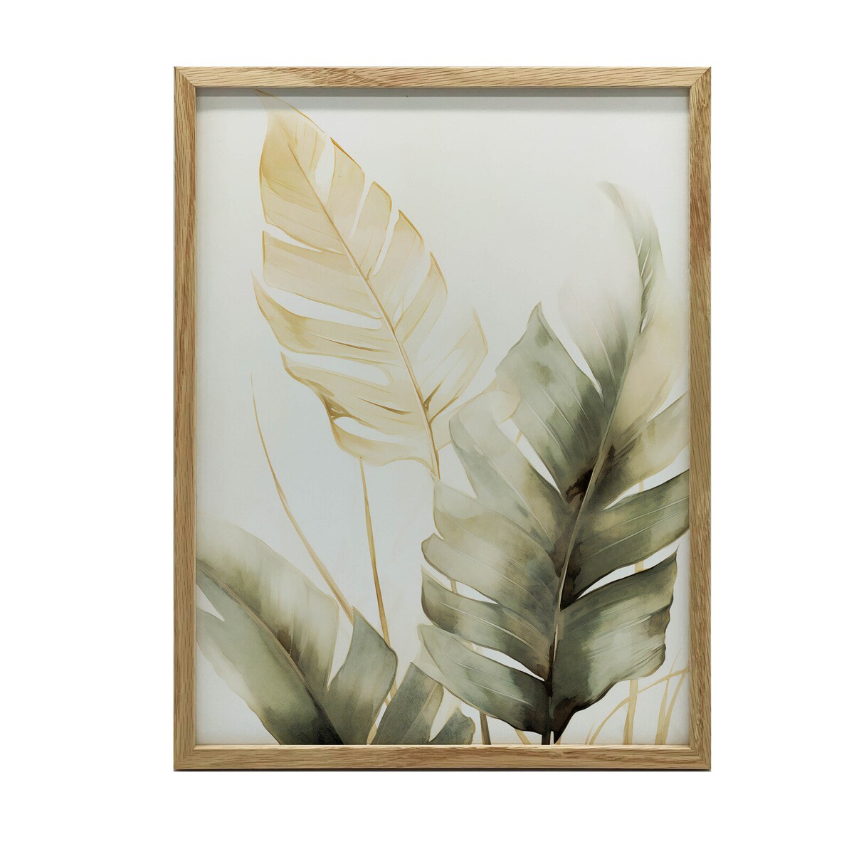 Zielona Oaza, 30x40 cm, rama drewniana jasny dąb, papier matowy 230 gsm