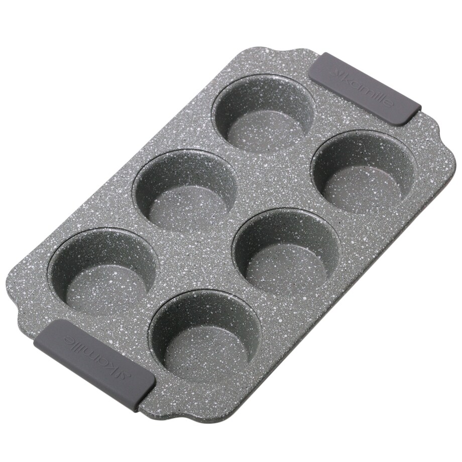 Forma do pieczenia babeczek muffinek 6 otworów 2 kolory KAMILLE