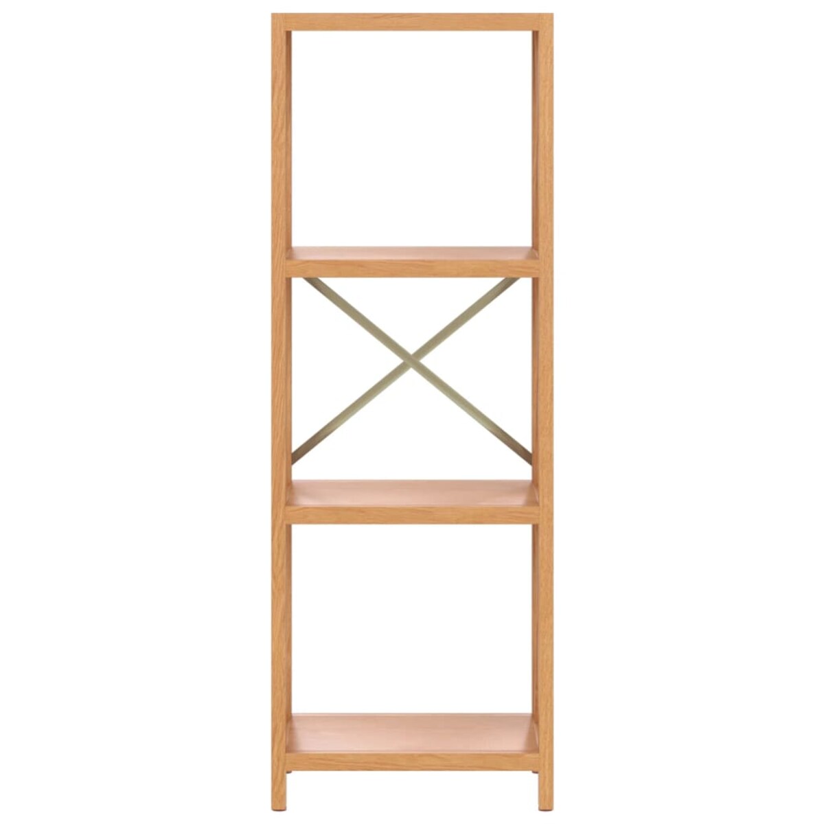 vidaXL Regał z 4 półkami, 40x30x112 cm, lite drewno dębowe