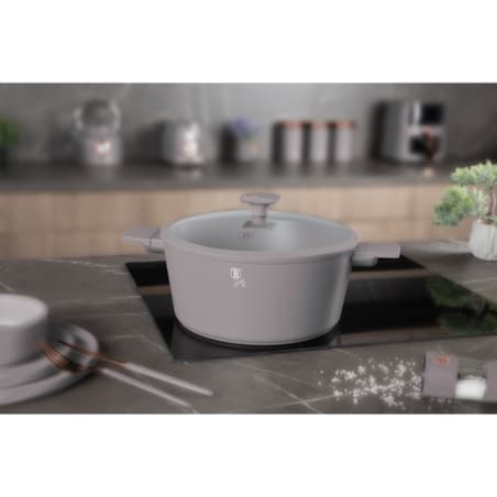 Garnek z pokrywką 30cm BerlingerHaus Taupe BH-8103