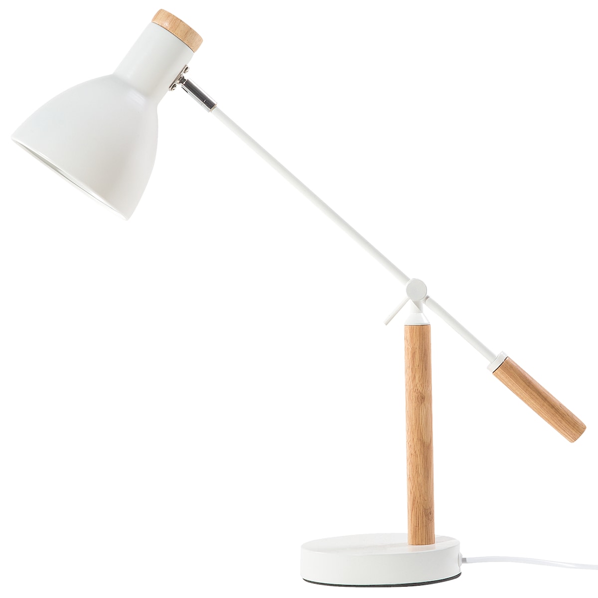 Lampa biurkowa PECKOS Regulowana Metal Biały