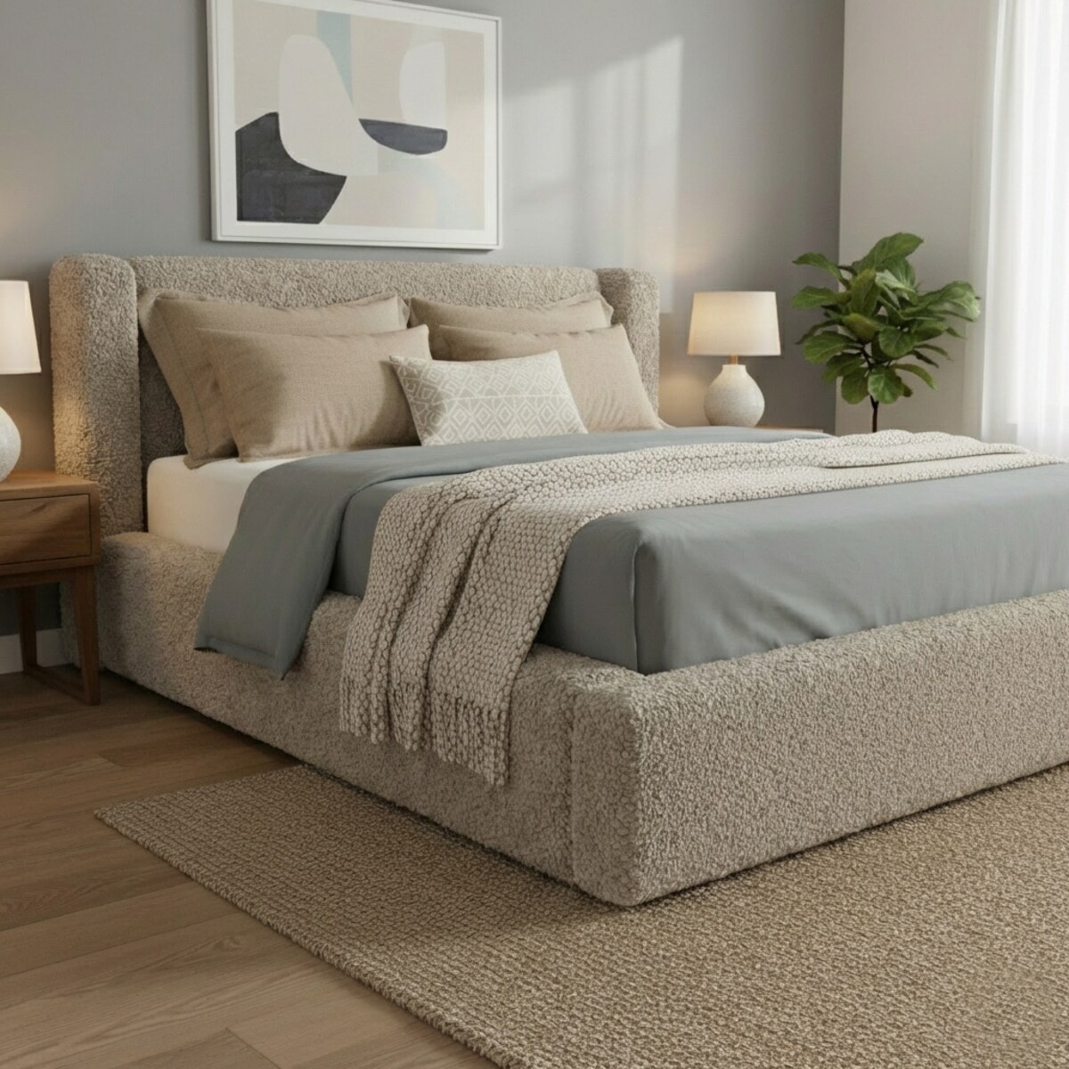 Łóżko Tapicerowane Toscana 140X200 Stelaż Pojemnik Na Pościel Loop 06