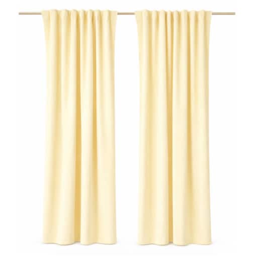 Masełkowa zasłona Werona 140x260 cm