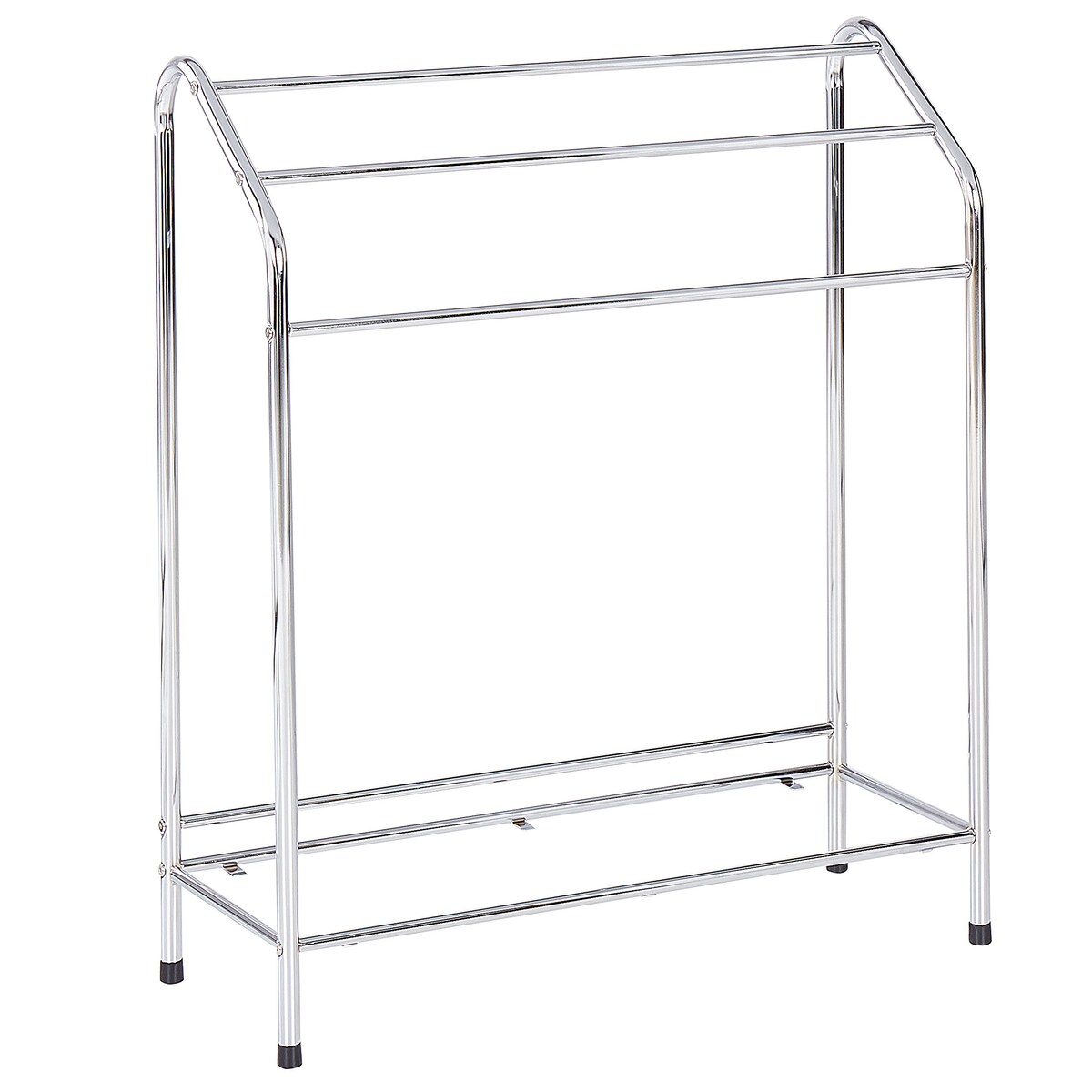 Stojak na ręczniki z półką MURIVA Metal Srebrny
