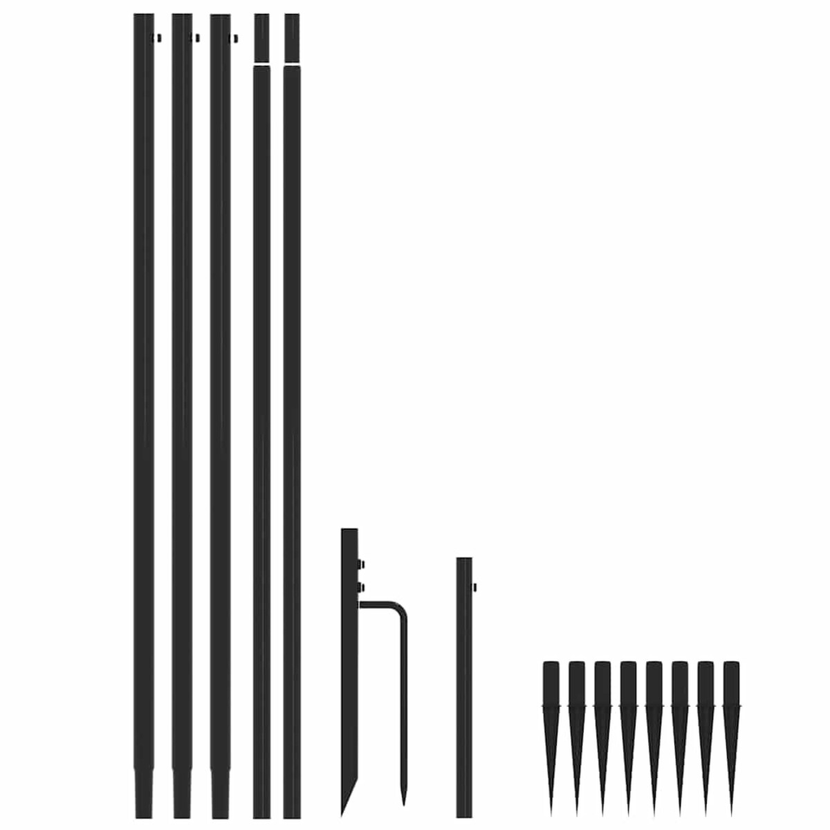 vidaXL Choinka LED do wnętrz na zewnątrz 576 diod LED niebieska, 3,6 m