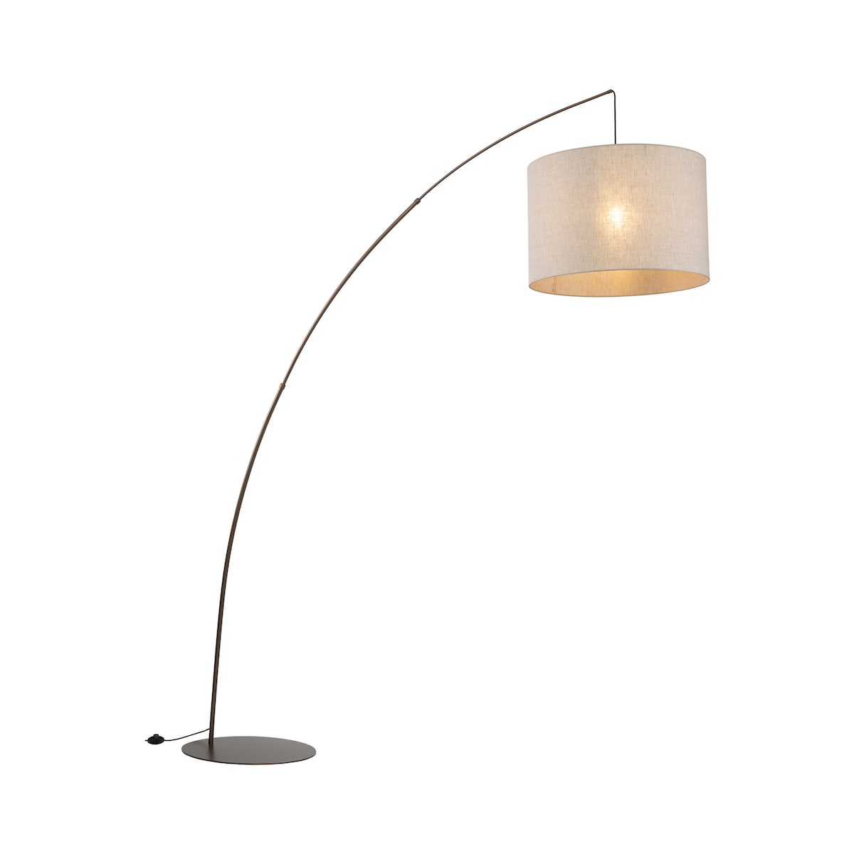 Lampa podłogowa TK Lighting MOBY Brown 6097, brązowa, regulowana, E27