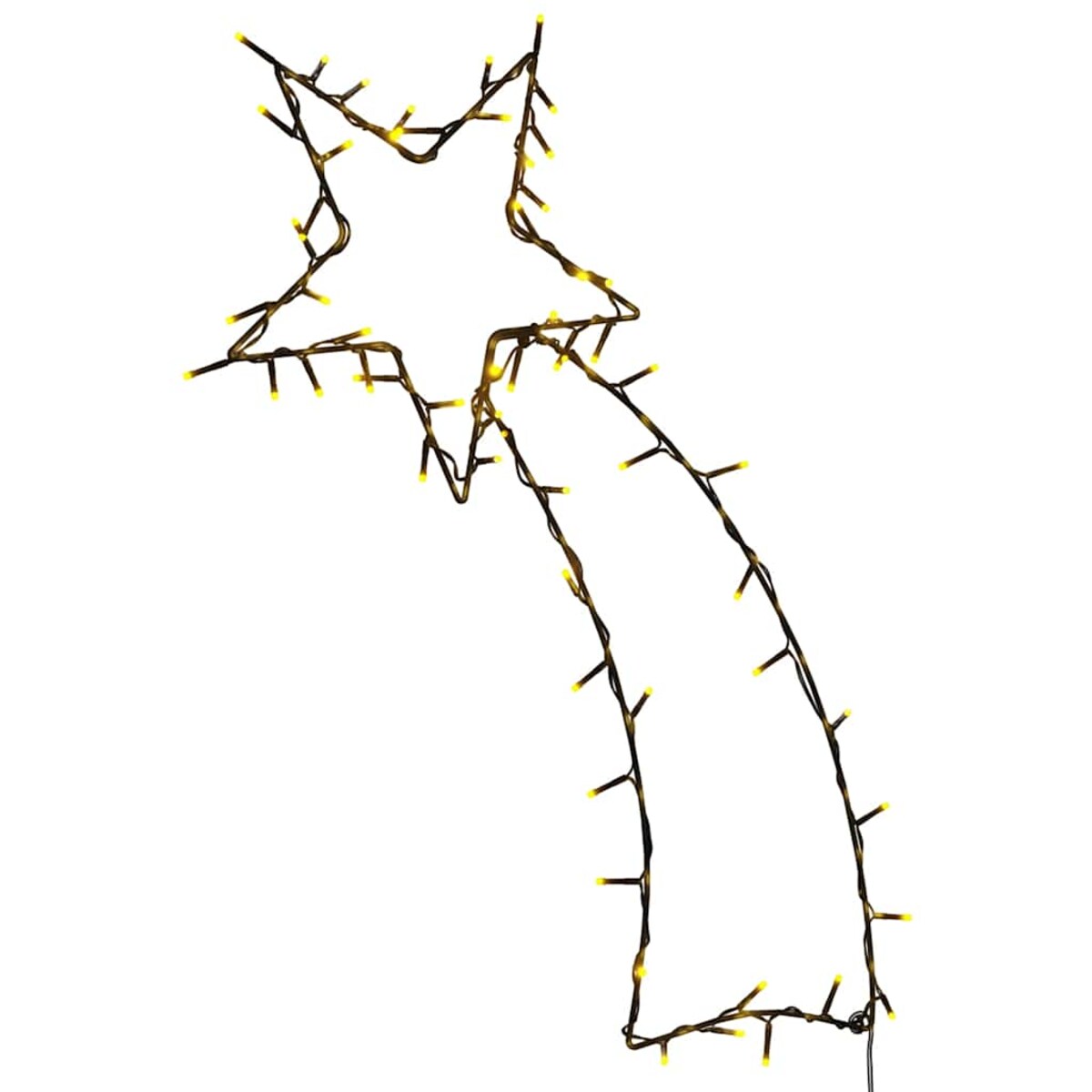 vidaXL Świąteczne lampki spadająca gwiazda sylwetka, 80 LED