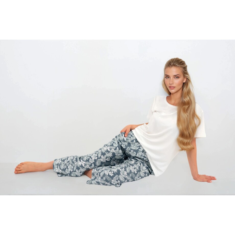 Piżama Casual Beauty Green, L