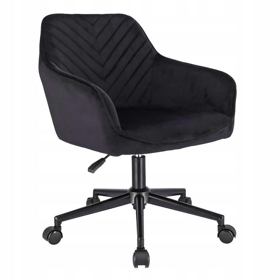 Fotel NAPOLI czarny na czarnej stopie