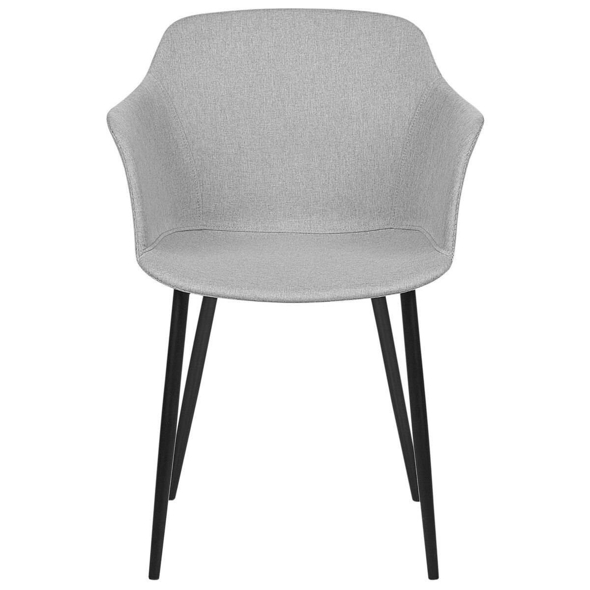 Zestaw 2 krzeseł jasnoszary ELIM