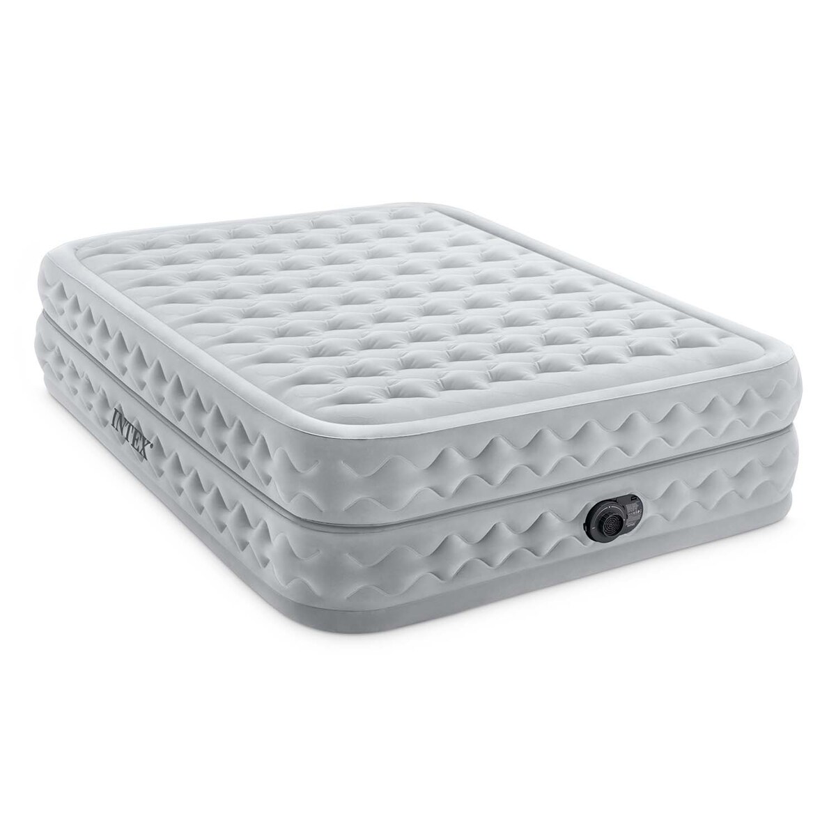 Materac dmuchany welurowy Intex 64490ND dwuosobowy z pompką 203x152x51 cm