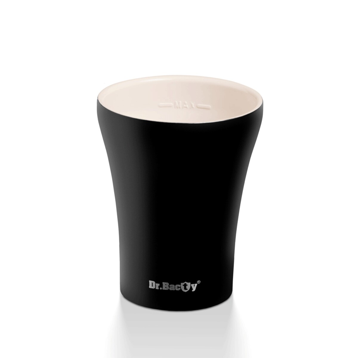 Kubek termiczny do kawy z powłoką ceramiczną Dr.Bacty Apollo - 227 ml - czarny