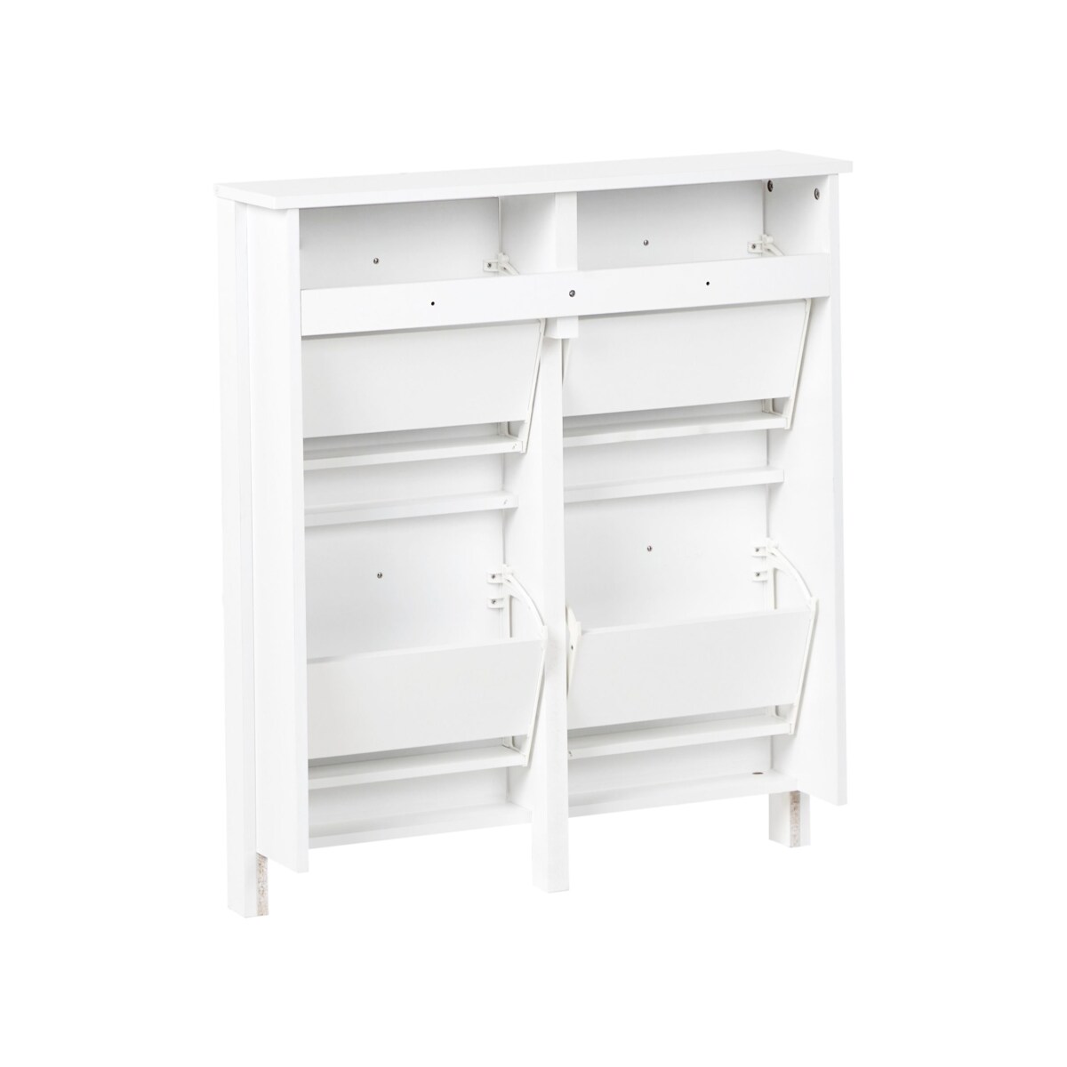 Szafka na buty 4 przegrody biała GIBSON