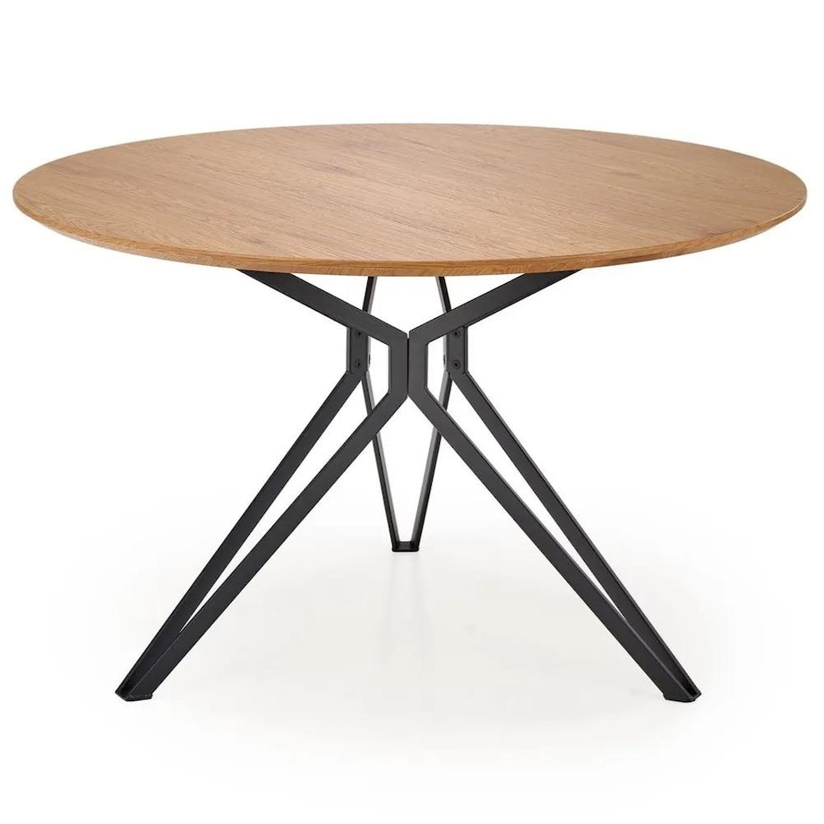 Stół PIXEL 2 120x120 dąb złoty/czarny