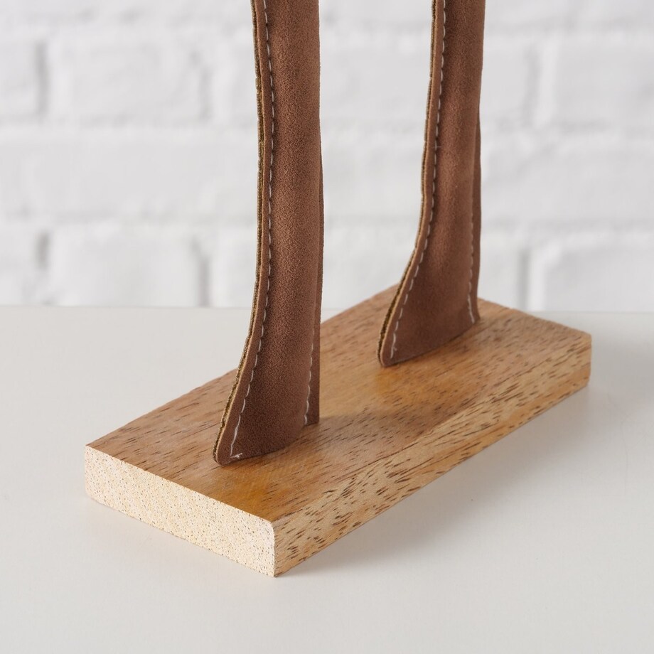 Figurka - ręcznie wykonany łoś 34x17x5 cm PODER brązowy