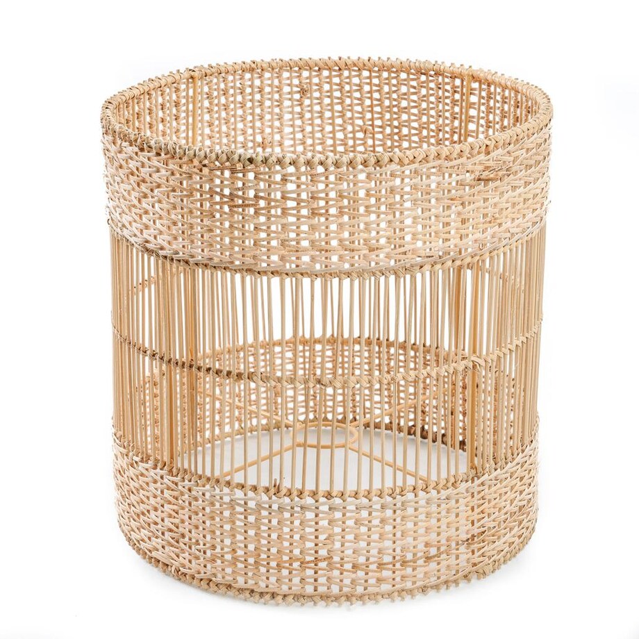 Lampa stołowa Kiska - Biała Naturalna