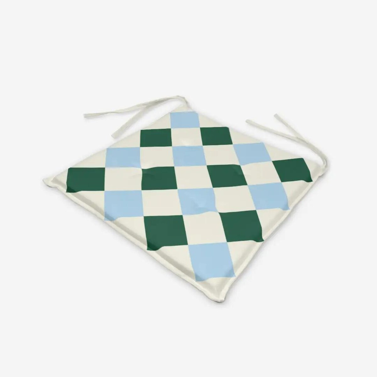 Poduszka świąteczna na krzesło - Retro świąteczna krata