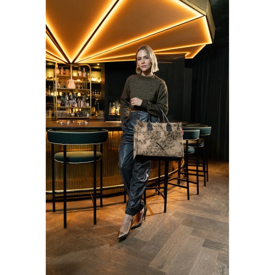 Torba DAILY SHOPPER, jacquard brown
