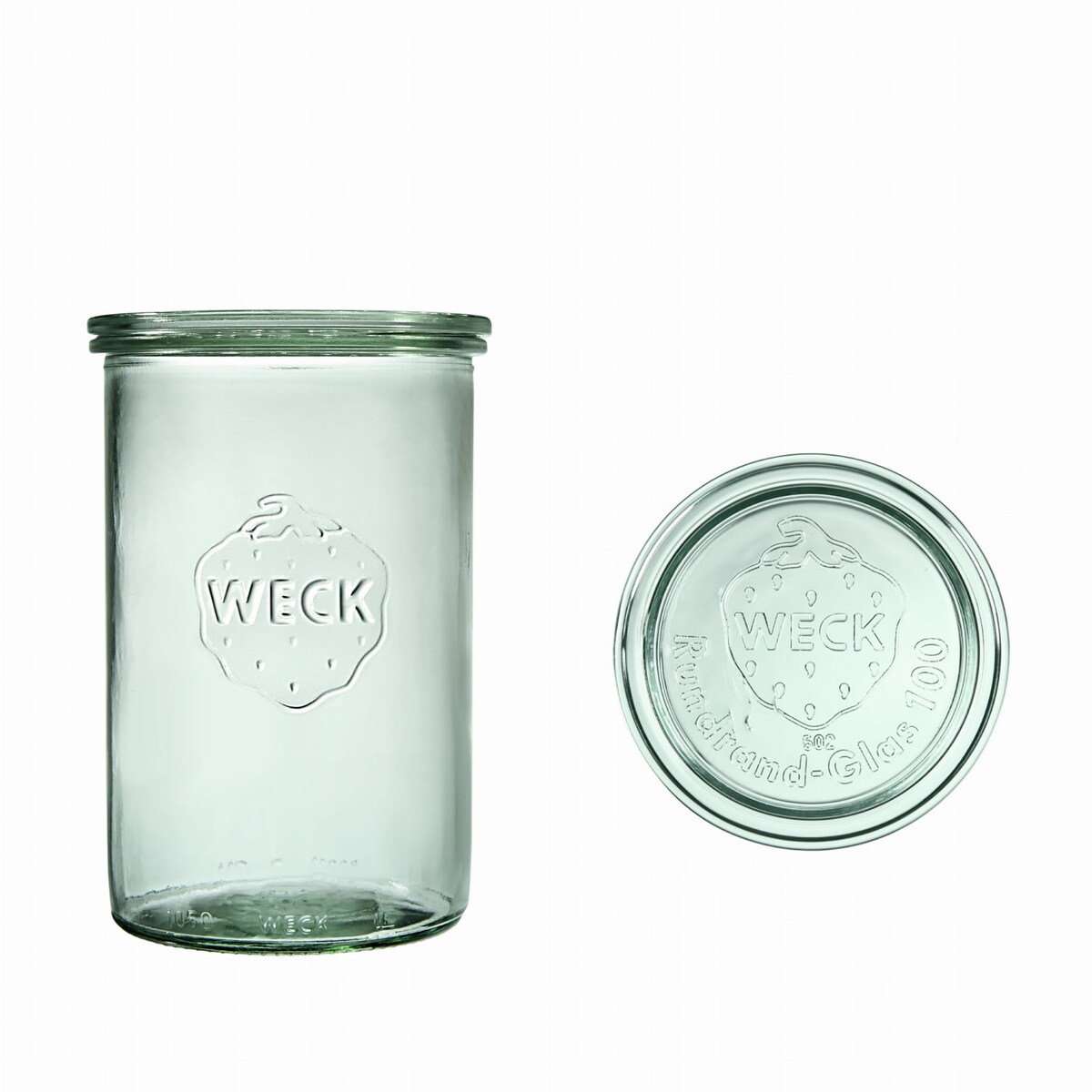 Weck Słoik cylindryczny 1000 ml z pokrywą - op. 6 szt