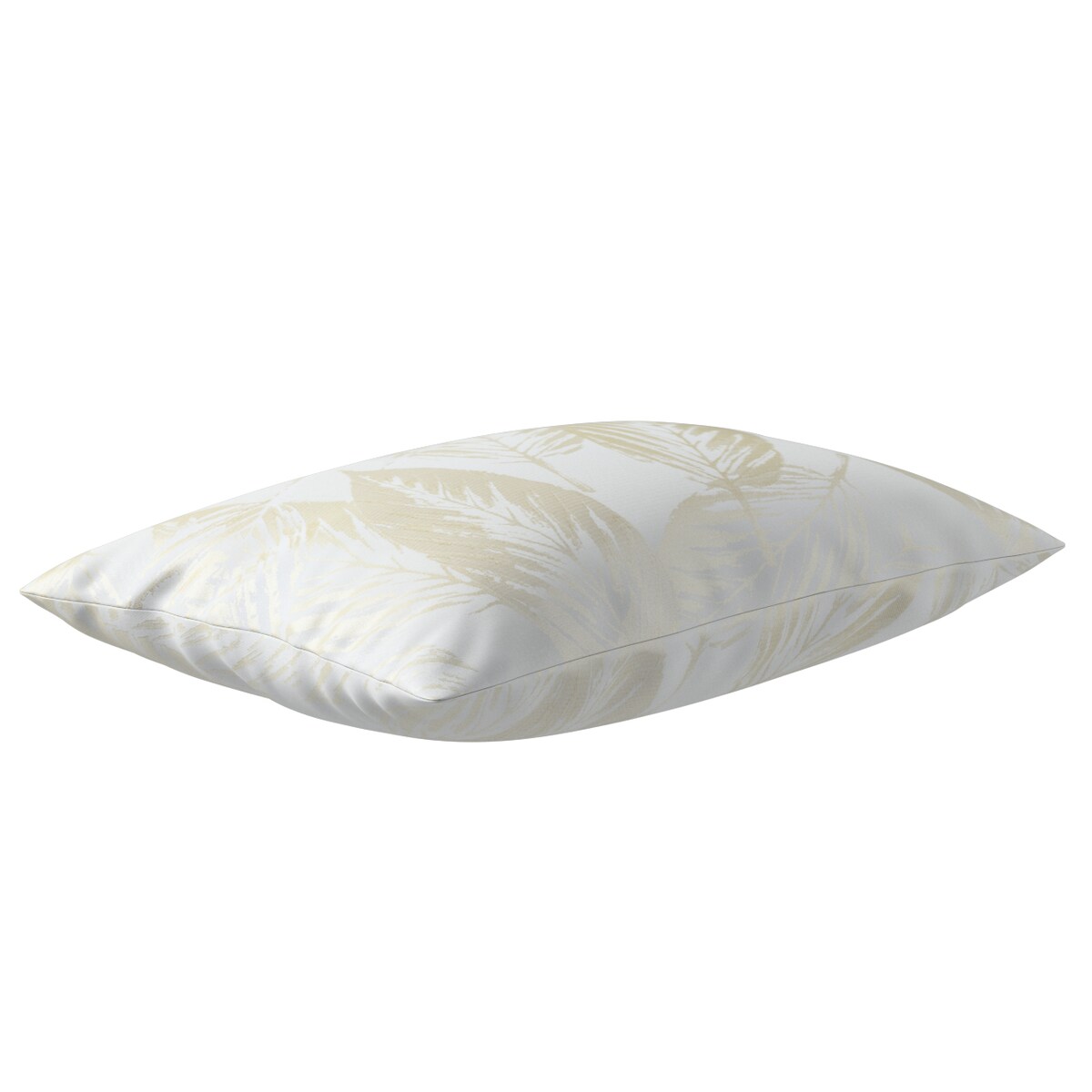 Poszewka Kinga na poduszkę prostokątną 47x28 ecru liście
