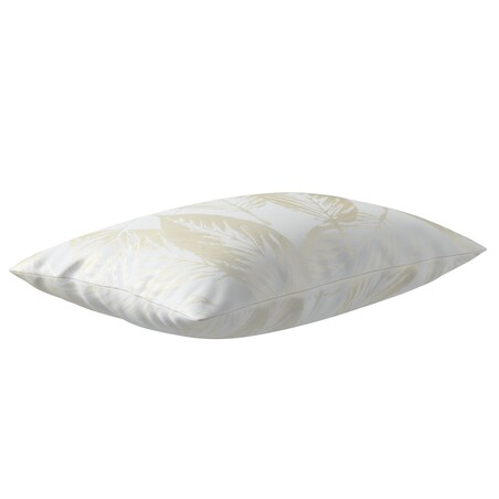 Poszewka Kinga na poduszkę prostokątną 47x28 ecru liście