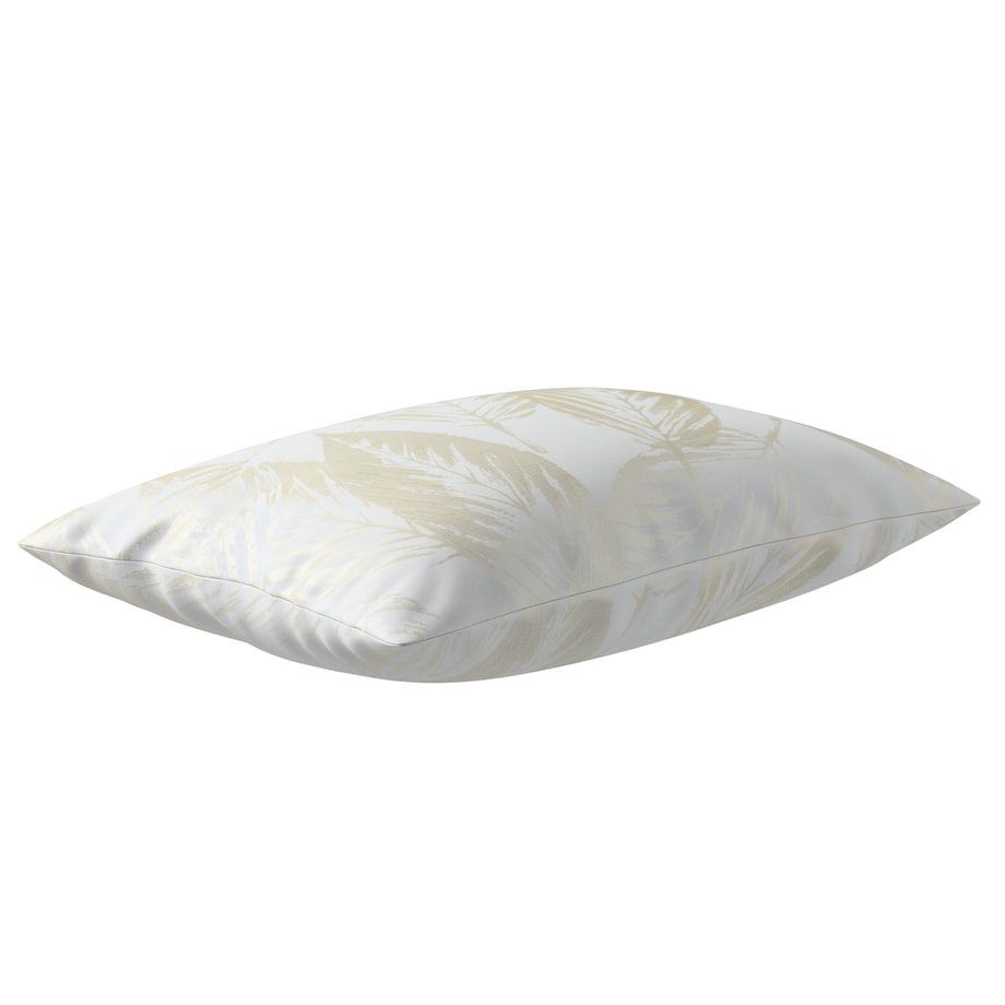 Poszewka Kinga na poduszkę prostokątną 47x28 ecru liście