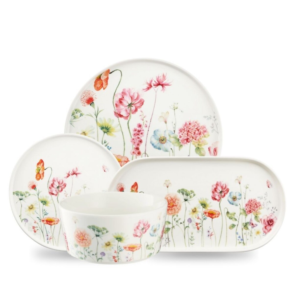 VILLA ITALIA Serwis obiadowy na 6 osób porcelanowy GARDENO