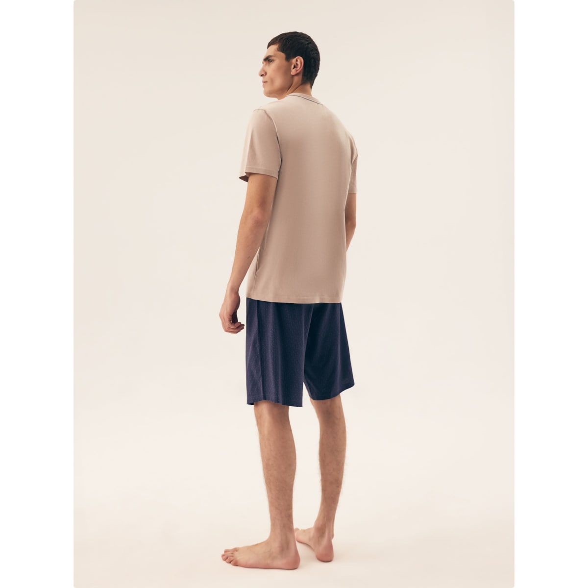 Piżama Dreamber 42632-02X Beżowo-Niebieski, M