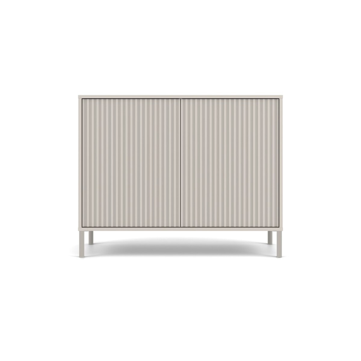 Komoda KAMARO 2D SLIM KASZMIR Lamele Front Ryflowany