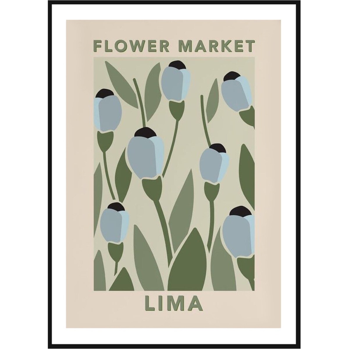 Poster Story, Plakat, Obraz - Flower Market Lima, wymiary 60 x 84 cm