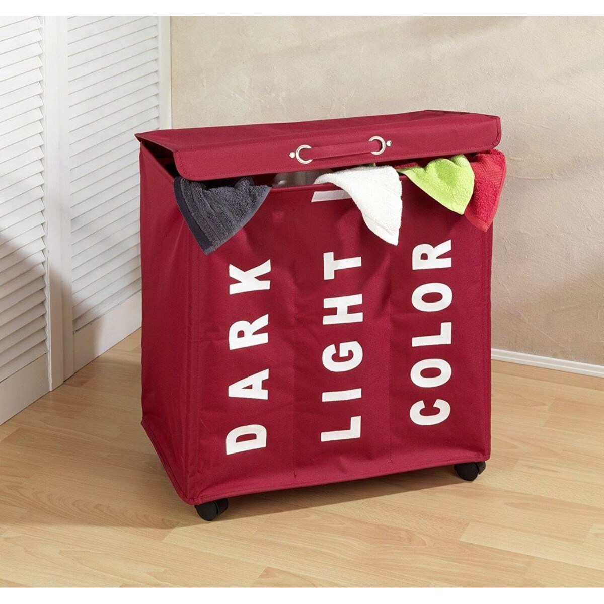 Pojemnik na pranie TRIVO RED - aż 116 litrów, WENKO