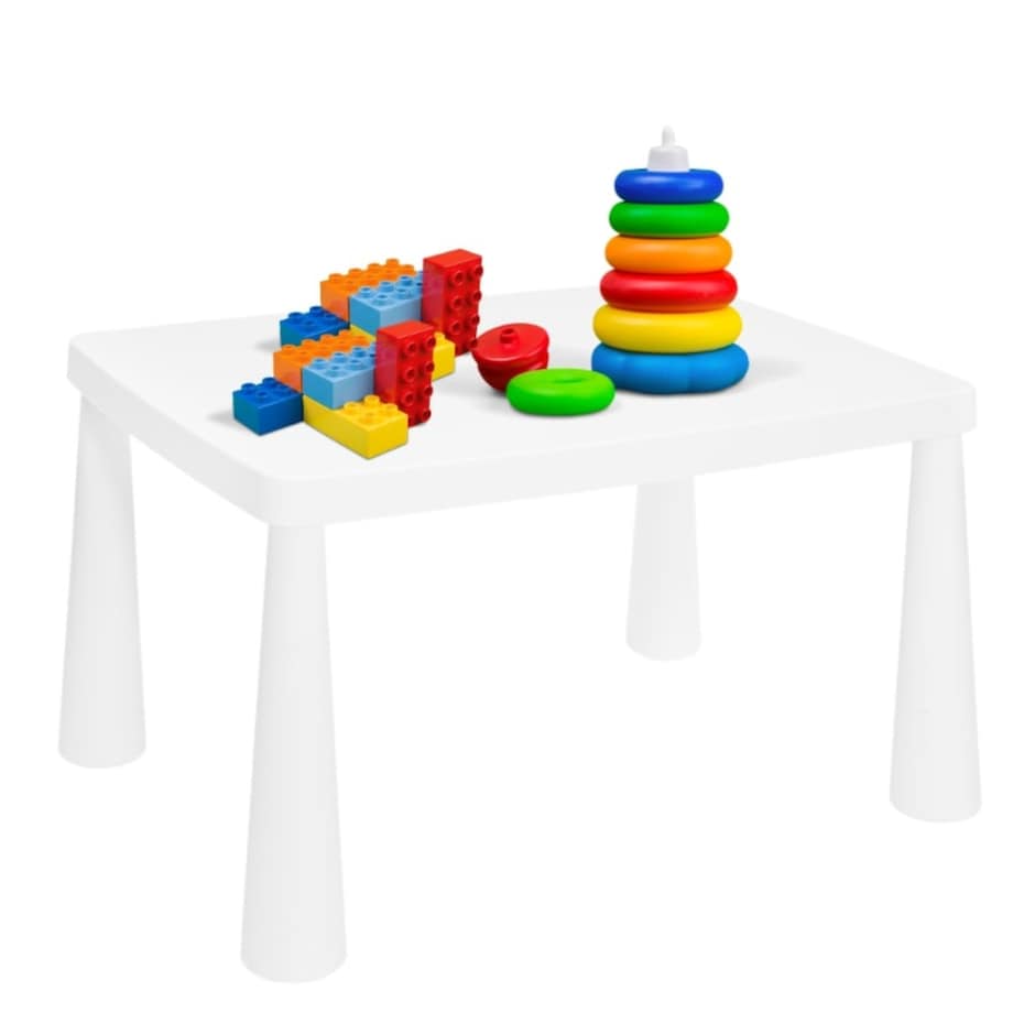 Stolik dla dzieci biały plastikowy do pokoju dziecka dziecięcy