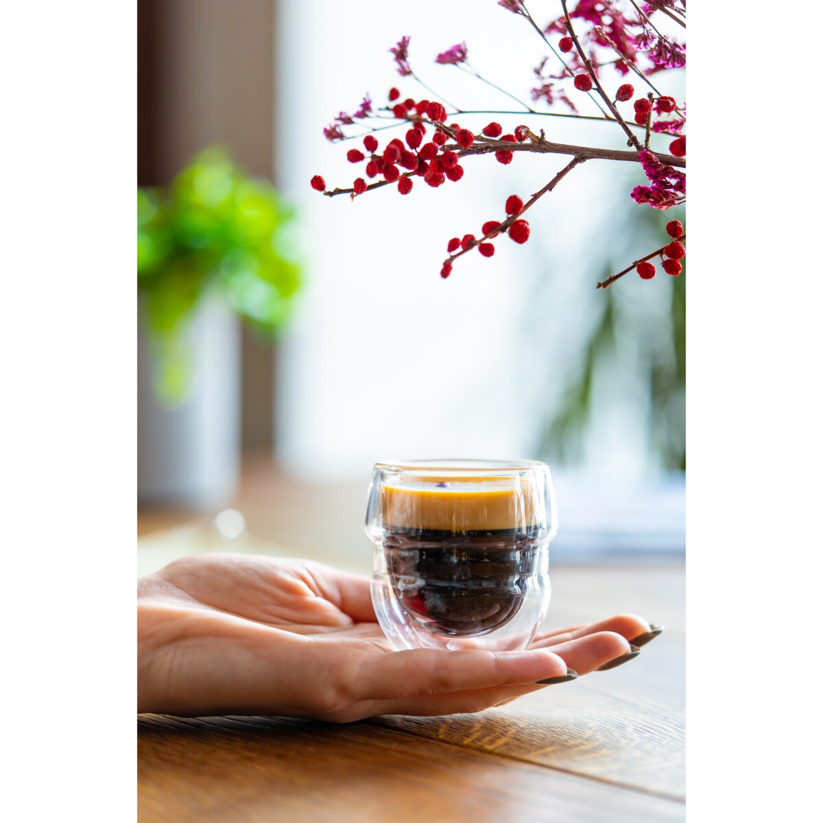 2 szklanki do espresso z podwójną ścianką 70 ml Sferico 7947