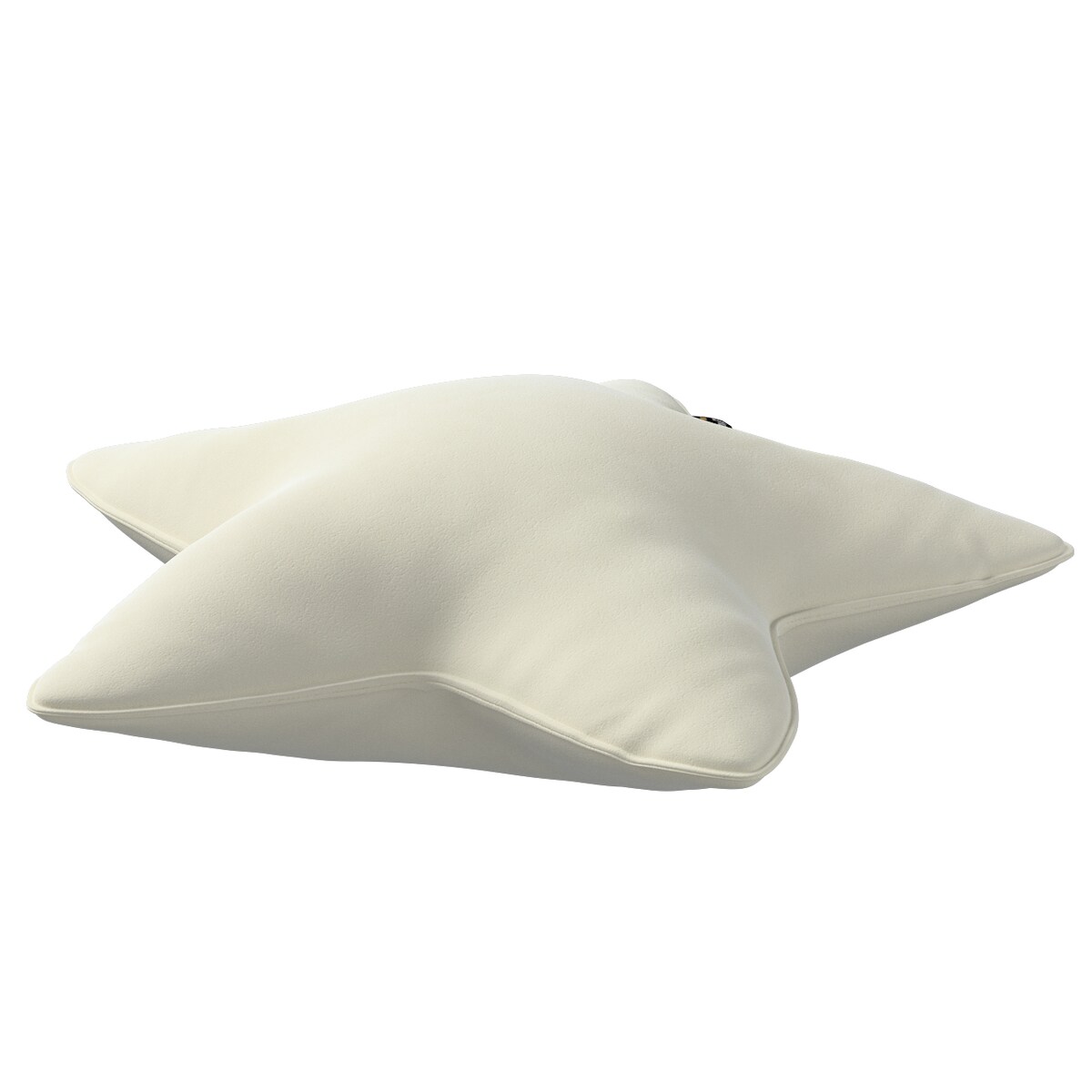 Poduszka Lucky Star, śmietankowa biel, 52x15x52cm, Posh Velvet