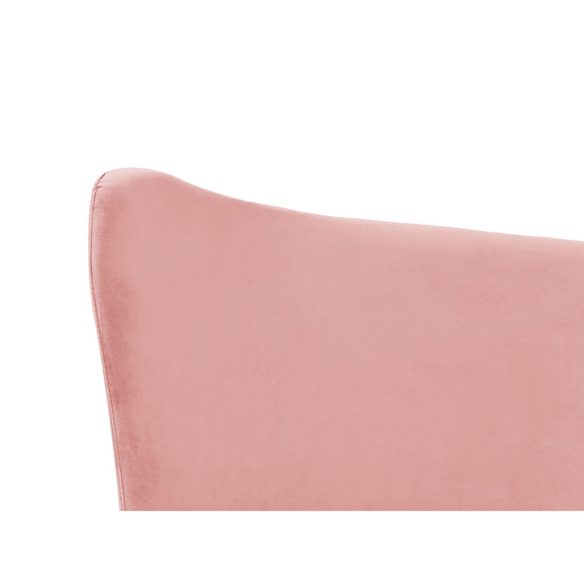 Łóżko welurowe 140 x 200 cm różowe CHALEIX