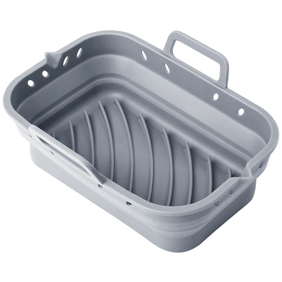 Zestaw wkładów silikonowych do frytkownicy beztłuszczowej 2 sztuki prostokątny 20.5x14.5cm składany KLAUSBERG