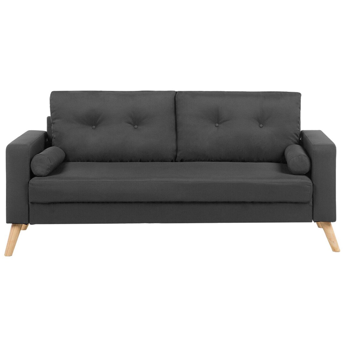 Sofa 2-osobowa ciemnoszara KALMAR