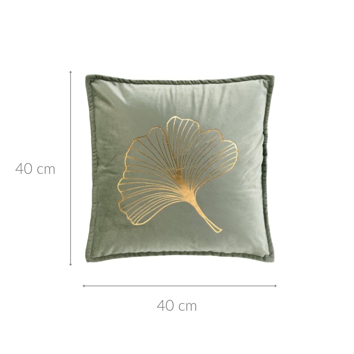 Poduszka ozdobna z aksamitnego materiału, GLAMA, 45 x 45 cm