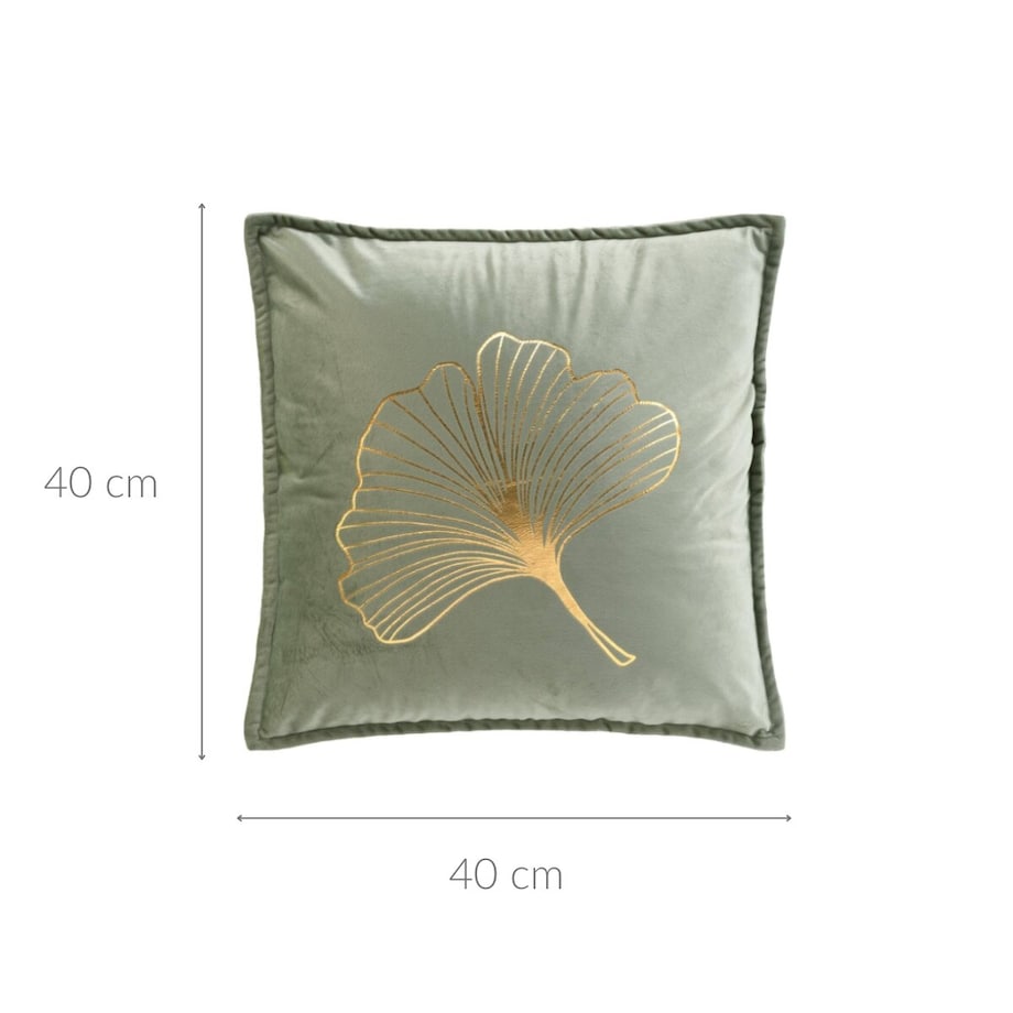 Poduszka ozdobna z aksamitnego materiału, GLAMA, 45 x 45 cm