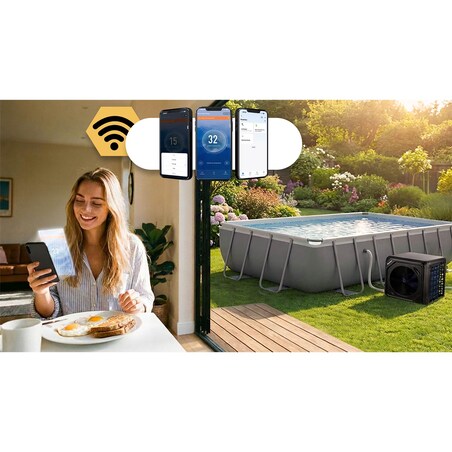 Pompa ciepła Humberg HM-911 do basenu podgrzewacz wody 3 kW oszczędny