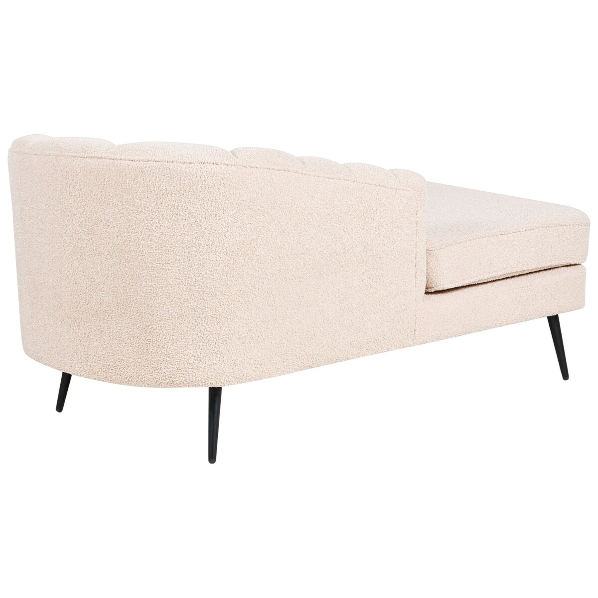 Szezlong boucle prawostronny jasnobeżowy ALLIER