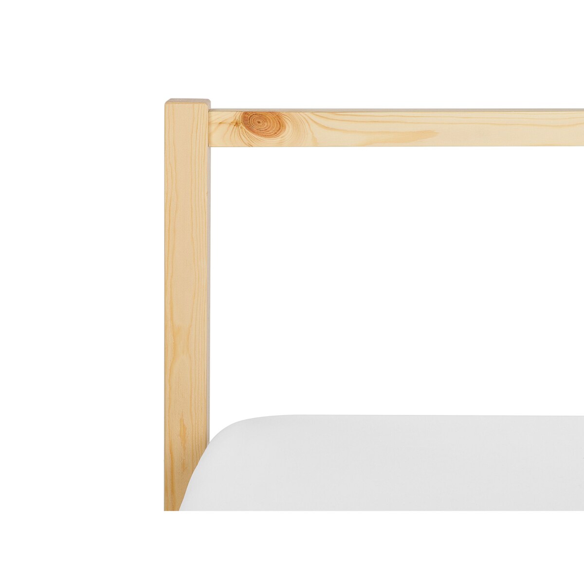 Łóżko drewniane 160 x 200 cm jasne VANNES