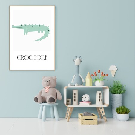 plakat zwierzaki z afryki crocodile 50x70 cm