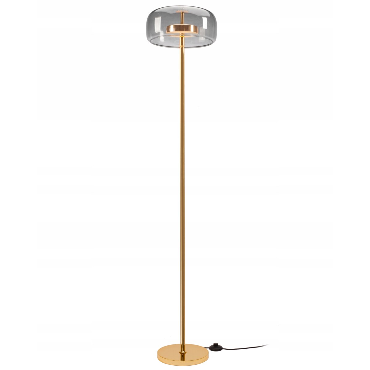 Lampa Podłogowa Stojąca Led Złota