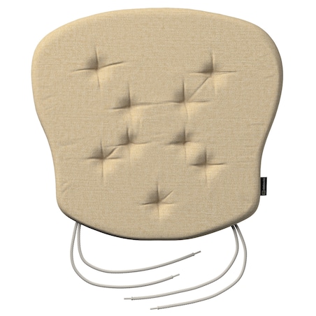 Poduszka na krzesło Filip, piaskowy szenil, 41 x 38 x 3,5 cm, Chenille